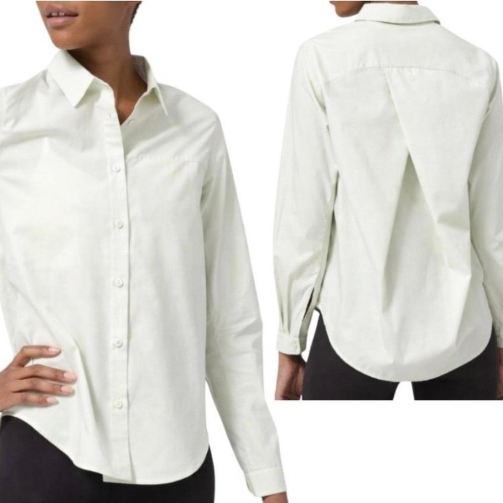 Lululemon White Button Up - Picture 3 of 3